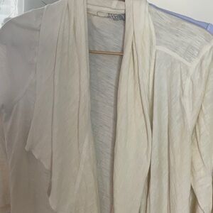 North Face White Ivory thin cardigan